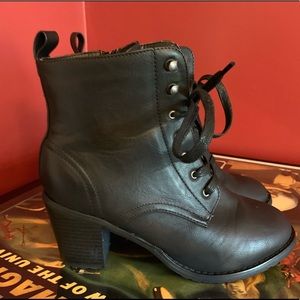 Chunky Heel Combat Boot